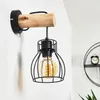 Aprica »Aprica« Wandlampe aus Metall/Holz in Schwarz/Natur Produktbild-Vorschau 8