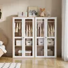 Merax Armoire pour enfants, 2 portes en verre acrylique, Voir les images du produit 4