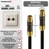 PremiumX 10m Gold-Line TV Antennenkabel Schwarz Produktbild-Vorschau 4