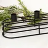 Świecznik metalowy czarny na 3 świeczki 29,5x8,5x9,5 cm Podgląd zdjęcia produktu 3