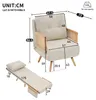Fauteuil convertible 3 en 1 Merax, fauteuil inclinable avec Voir les images du produit 5