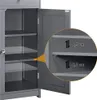 Yaheetech Badezimmerschrank Badschrank mit Doppeltür & Produktbild-Vorschau 4