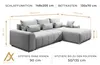 AX LIVING Eckschlafcouch mit Bettkasten Rivolli 260 cm Produktbild-Vorschau 3