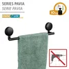 WENKO Static-Loc® Plus Badetuchstange Pavia Schwarz Produktbild-Vorschau 2