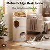 Fudajo Forest Kratztonne weiß-cremefarben Höhe 61 cm Ø 35 Produktbild-Vorschau 4