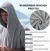 Frottee Badeponcho Damen Herren Surf Poncho 100% Baumwolle Produktbild-Vorschau 2