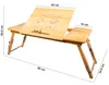 Table pour ordinateur portable XL en bambou, table pour Voir les images du produit 3