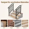 KOMFOTTEU 2er Set Treppengeländer für 3 Stufen, Handlauf Produktbild-Vorschau 5