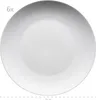 A single white plate is shown from a top-down perspective, with a measurement indicator at the bottom. Produktbild-Vorschau