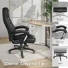 tectake® Bürostuhl MAFZ ergonomische Form Produktbild-Vorschau 6