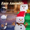 LEADZM Schneemann & Weihnachtsbaum mit 150 warmweißen Produktbild-Vorschau 4