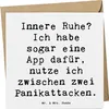 Mr. & Mrs. Panda Grußkarte Spruch Innere Ruhe - Weiß - Produktbild-Vorschau 1