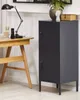BELIANI Vysoká kartotéka černá chromová ocel 40x40x102 cm Náhled obrázku produktu 2