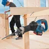 A construction worker is using a Bosch reciprocating saw on a wooden structure. Anteprima dell’immagine prodotto