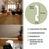 Vinyl Sockelleiste mit indirekter Beleuchtung, feuchtigkeitsbeständige moderne Fußleiste für Wohnzim Anteprima dell’immagine prodotto