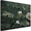 Leinwandbild Vintage-Seerosen 100x70 Feeby Grün bild für Produktbild-Vorschau 1