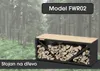 Supporto in legno FWR02, 102 x 40 x 34,5 cm Anteprima dell’immagine prodotto 1