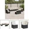 The Living Store 12-tlg. Garten-Sofagarnitur mit Kissen Produktbild-Vorschau 1