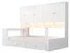 Postel pro mládež Flieks, rozměry 90x200 cm, s pracovním Náhled obrázku produktu 7