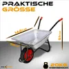 MAXCRAFT Schubkarre / Bauschubkarre Luftbereifung 250 kg Produktbild-Vorschau 4