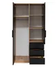 An open wardrobe with shelves and drawers. Podgląd zdjęcia produktu