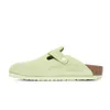 BIRKENSTOCK BOSTON SUEDE LEATHER Grün Produktbild-Vorschau 3