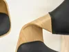 Elegantná barová stolička NENET - dub / čierna Náhľad obrázku produktu 8