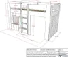Vipack RENO halbhohes Spielbett 90 x 200 cm Liegefläche Produktbild-Vorschau 4