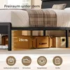 AODEMOKO Bett 140X190cm mit LED Beleuchtung, Metallbett mit Produktbild-Vorschau 7