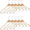 40 x Kleiderbügel Holz, rutschfeste Lamellen, natürliche Produktbild-Vorschau 8