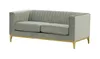 SLF24 - Zweisitzer-Sofa Slender Wood - hellgrau - Velluto Produktbild-Vorschau 2