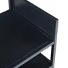 A close-up view of a black metal shelf. Anteprima dell’immagine prodotto