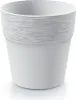 Plastik Blumentopf rund 12 cm weiß Furu Produktbild-Vorschau 1