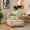 icon Dolce Lounger Sitzsack, Beige, Feines Cord Sitzsack, Produktbild-Vorschau 2