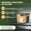 A food container filled with food, placed on a rack inside an oven or microwave. Anteprima dell’immagine prodotto