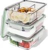 classbach® Meal Prep Boxen Glas mit Fächern | 3er Set | Produktbild-Vorschau 1