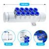 Luft-Verteiler 10-Fach weiß-blau für 7/10 mm Schlauch in Produktbild-Vorschau 5