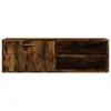 vidaXL Armoire TV chêne fumé 120x34x37 cm Bois composite Voir les images du produit 4