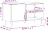 vidaXL Skriňa na taniere biela 85x38x48 cm Drevo Materiál Náhľad obrázku produktu 8