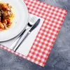 200x Tischset Platzset aus Kraftpapier 40 x 30 cm Karo rot Produktbild-Vorschau 2