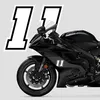 Autocollant numéro de course pour Moto "5" Race Moto GP, Voir les images du produit 3