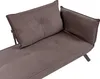 BELIANI Chaiselongue Braun Stoff Rechtsseitig mit Produktbild-Vorschau 8