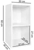 FineBuy Standregal Weiß Holz 30x60x30 cm Modern Regal Klein Produktbild-Vorschau 2
