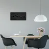Wanduhr aus Glas – 60x30 cm - Glasbild - Glasuhr - Produktbild-Vorschau 3
