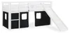 Homestyle4u Hochbett 90x200 mit Rausfallschutz Kinder mit Produktbild-Vorschau 2