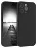 A black phone case is shown diagonally, with the phone screen visible in the background. Produktbild-Vorschau
