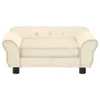 vidaXL Hundesofa Creme 72x45x30 cm Plüsch Podgląd zdjęcia produktu 2