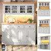 Armadio moderno alto con illuminazione RGB a LED, porta in Anteprima dell’immagine prodotto 6