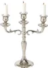 Boltze Kerzenständer Varas silber 3-flammig, Hähe 26 cm, Anteprima dell’immagine prodotto 1