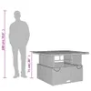 VidaXL 368272, Černá, Hnědá, 1100 mm, 1100 mm, 400 mm, 71 Náhled obrázku produktu 12